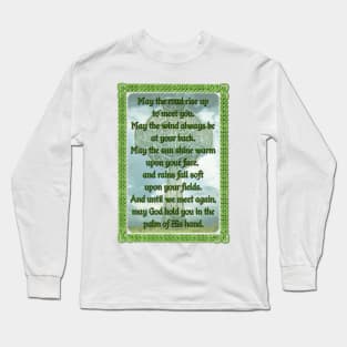 Green Irish Blessing Long Sleeve T-Shirt